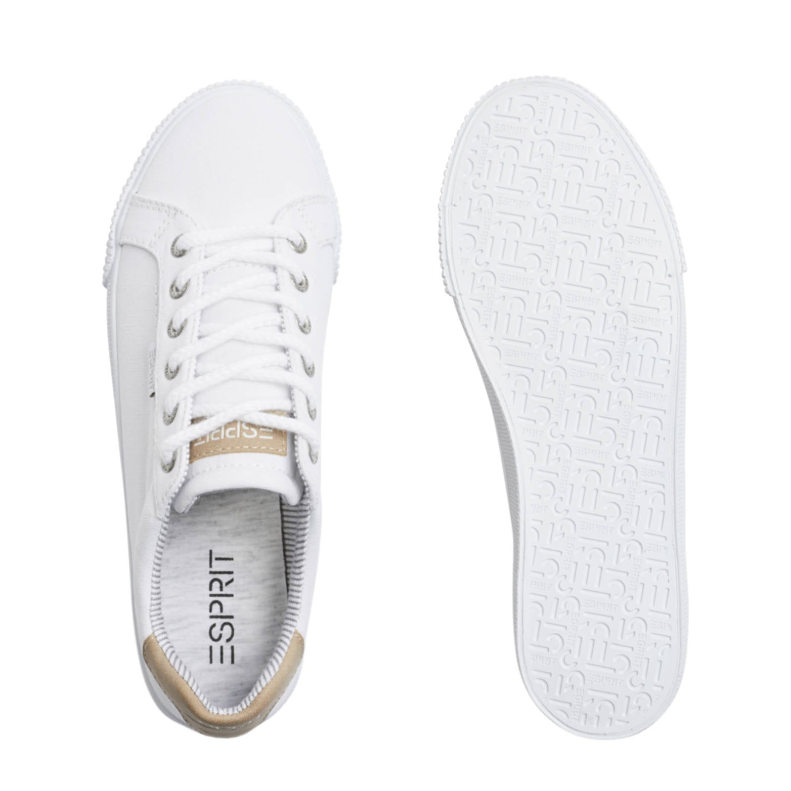 Esprit Sonet lace up (Wit) - Sneakers chez Sarenza (313293)