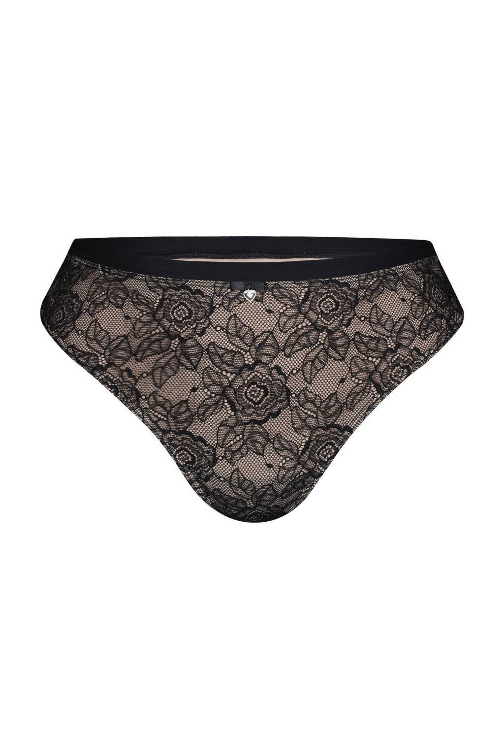 Sassa Mode string zwart, Zwart