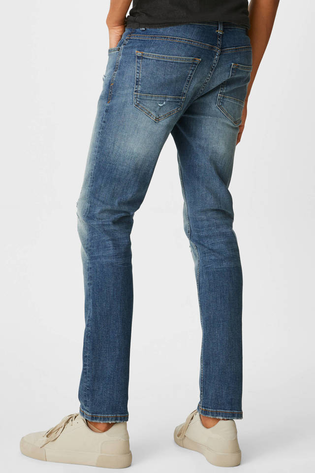 C&A Clockhouse slim fit jeans blauw/vintage wehkamp