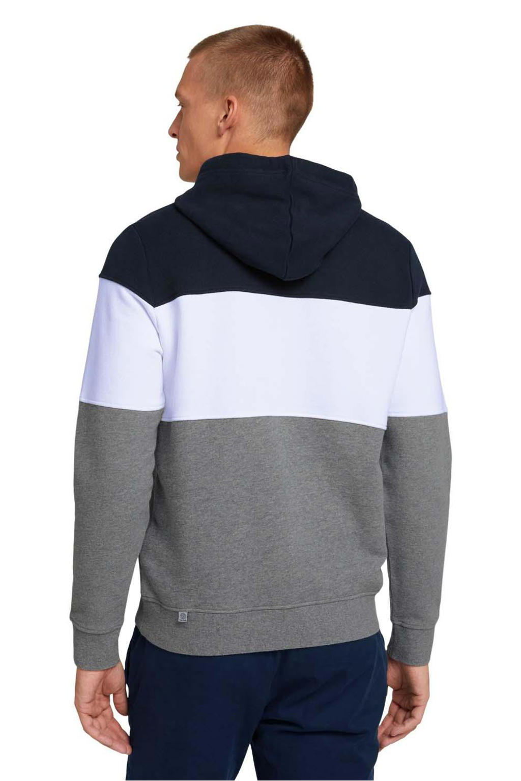 Tom Tailor hoodie middle grey mélange wehkamp