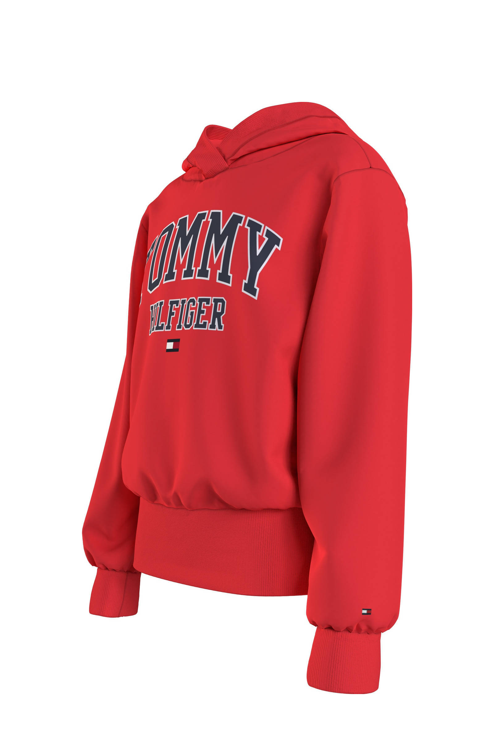 Tommy Hilfiger hoodie met logo rood | wehkamp