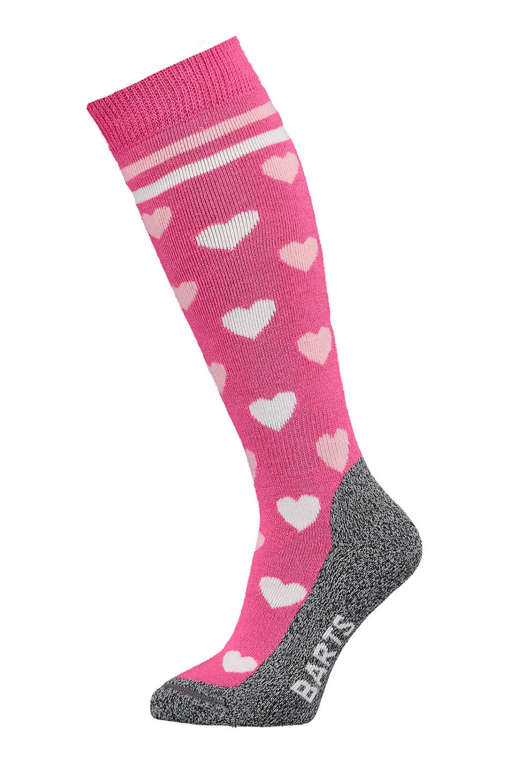 Barts skisokken Hearts fuchsia, fuchsia/lichtroze/wit