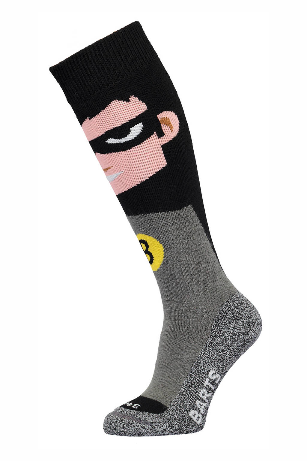 Barts skisok Super Hero zwart, Zwart/grijs