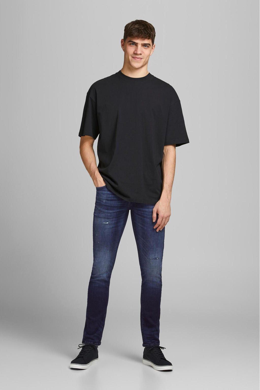 JACK & JONES JEANS INTELLIGENCE slim fit jeans JJIGLENN JJICON blue denim