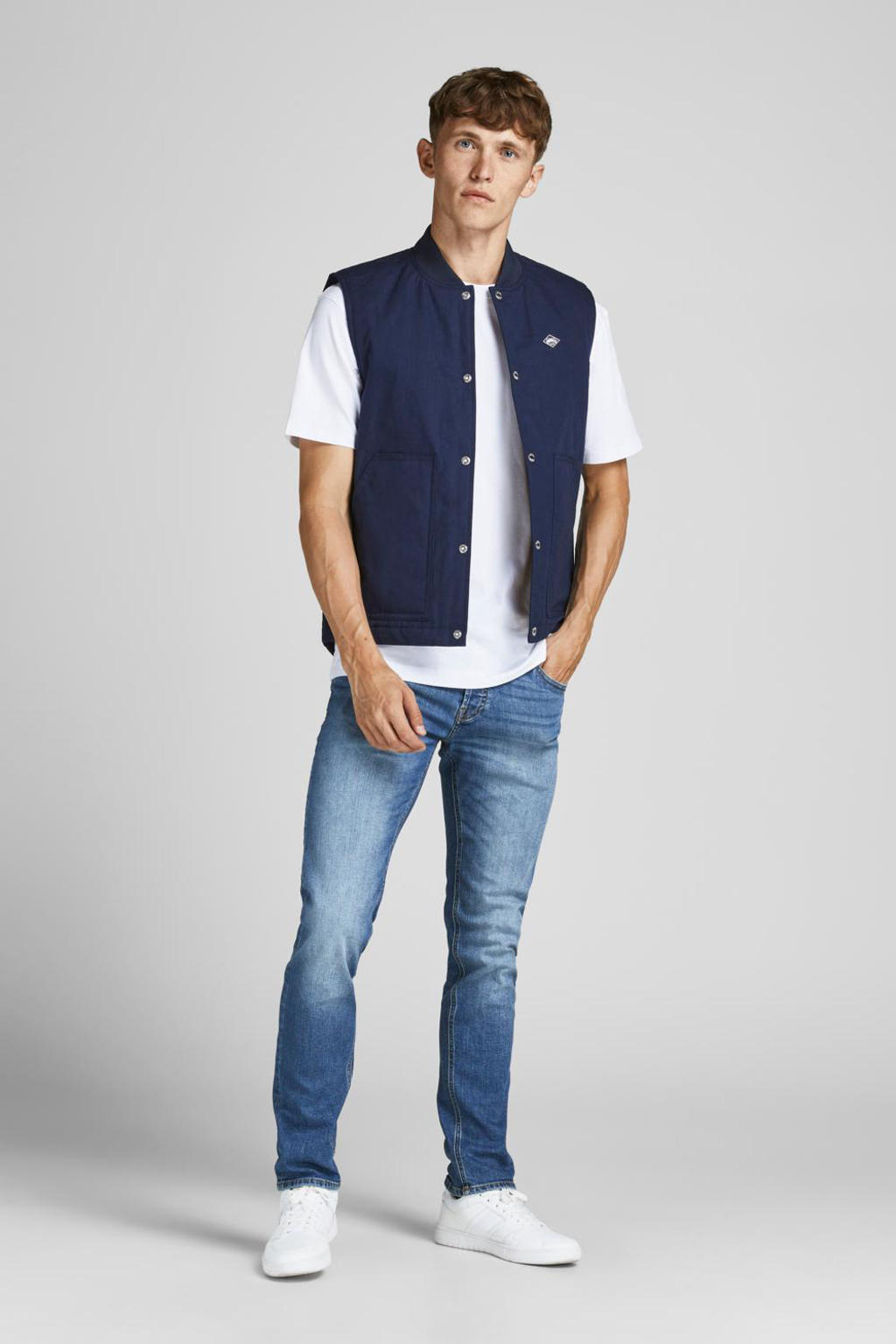 JACK & JONES JEANS INTELLIGENCE skinny jeans JJILIAM JJORIGINAL stonewashed