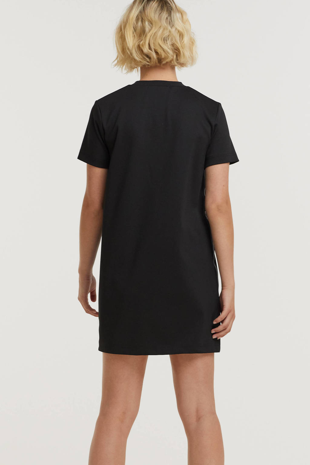 CALVIN KLEIN JEANS T-shirtjurk met logo zwart, Zwart
