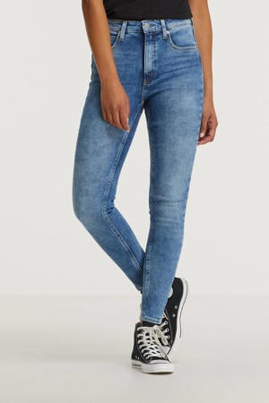 high waist skinny jeans denim medium