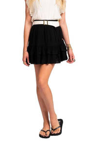 NIKKIE rok Samiya met kant zwart, Zwart