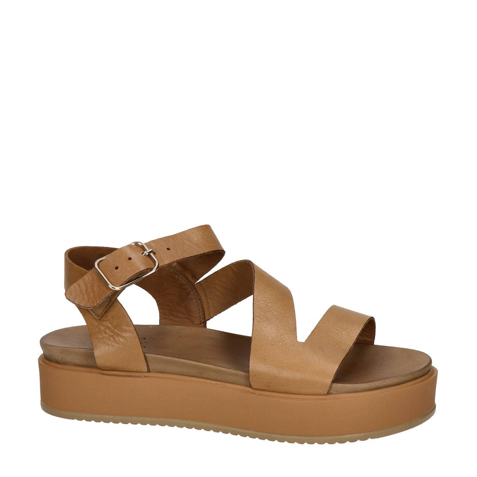 Leren 2025 plateau sandalen