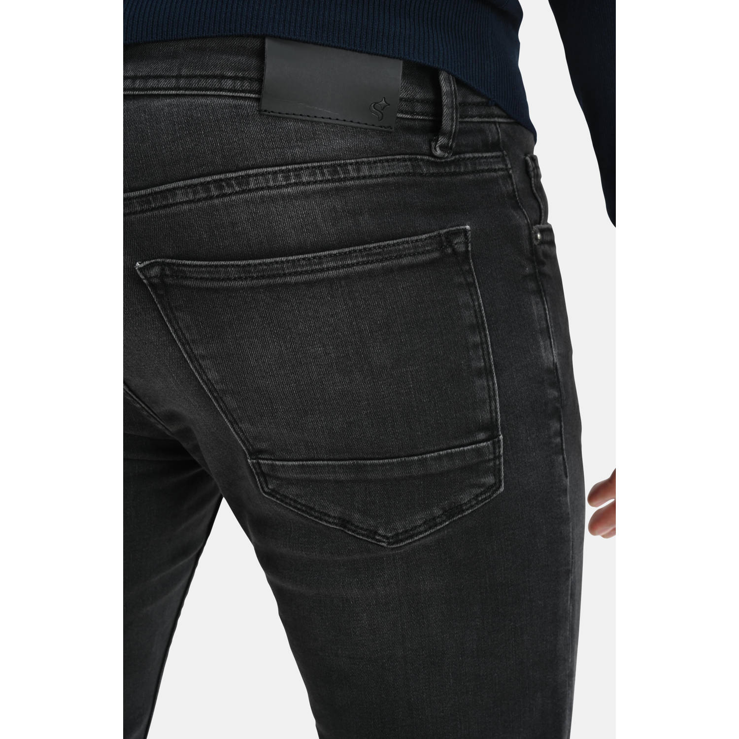 Shoeby slim fit L32 jeans Lucas Jack black denim