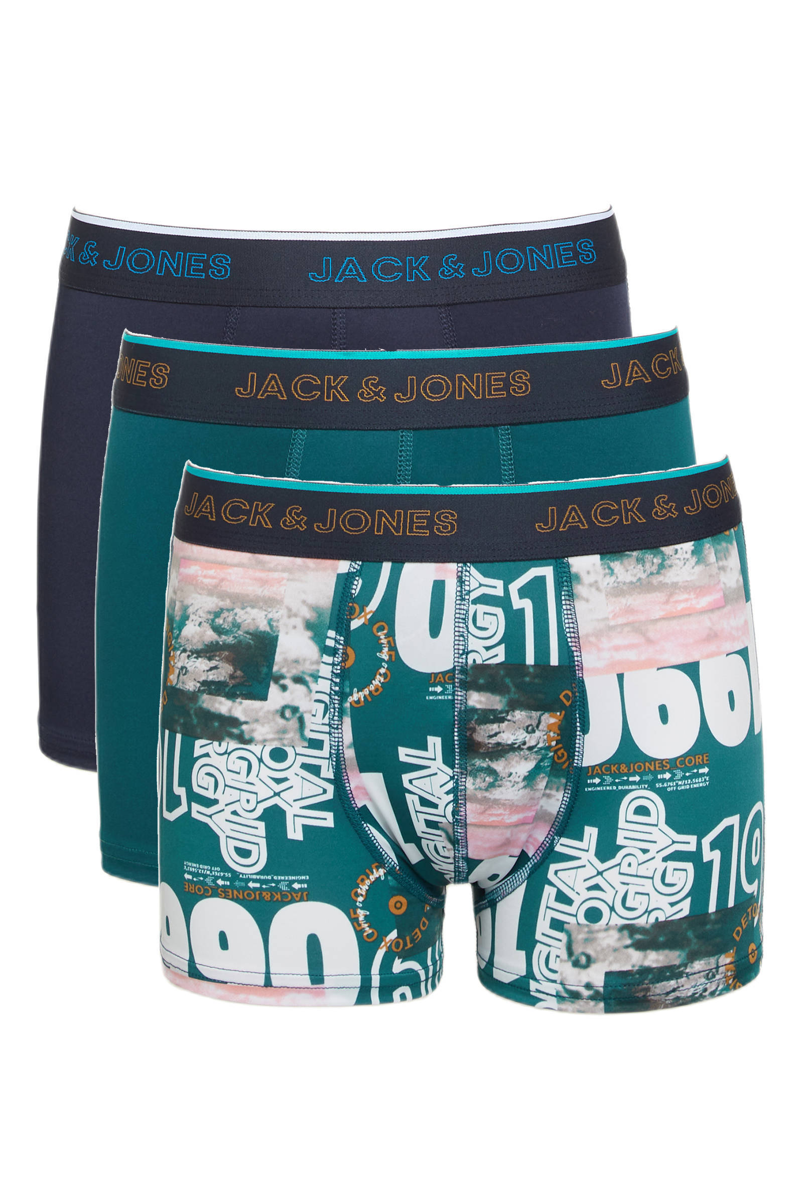 JACK\u0026JONES ACCESSORIES SENSE TRUNKS 3-PACK NOOS Heren Onderbroek - Maat S |  bol.com
