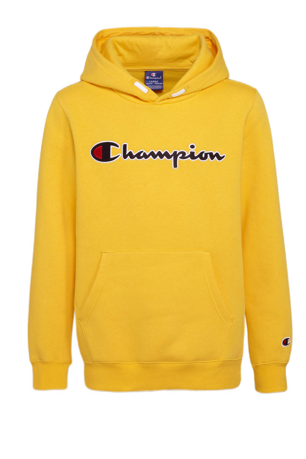 Oh jee converteerbaar Geduld Champion hoodie met logo geel | wehkamp