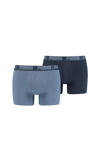 Blauw/donkerblauw