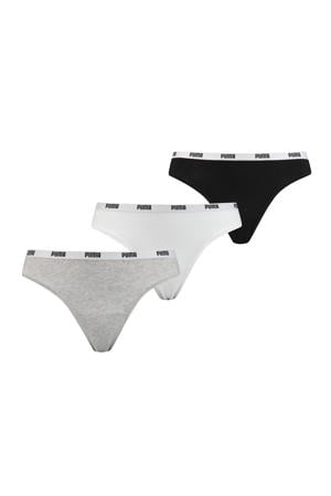 string (set van 3) wit/grijs/zwart