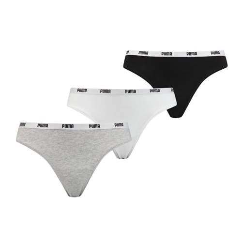 Puma string (set van 3) wit/grijs/zwart afbeelding