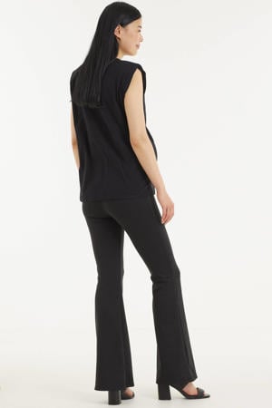 low waist flared zwangerschapsbroek Fever zwart