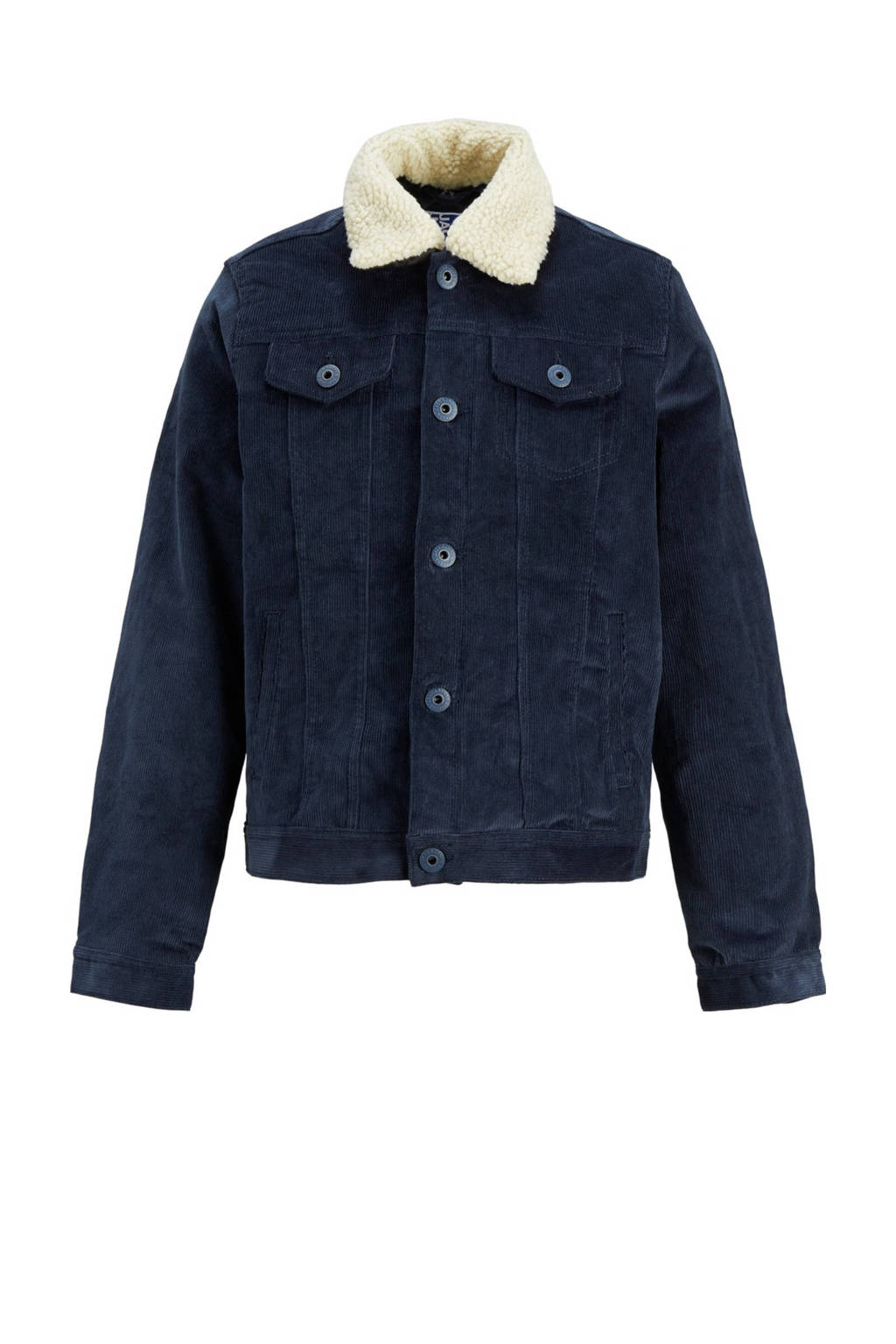 JACK & JONES JUNIOR corduroy jack winter JJIALVIN donkerblauw, Donkerblauw