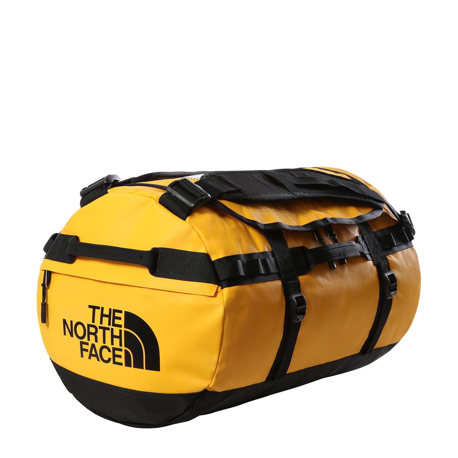 The North Face reistas Base Camp Duffel S 50 L geel zwart