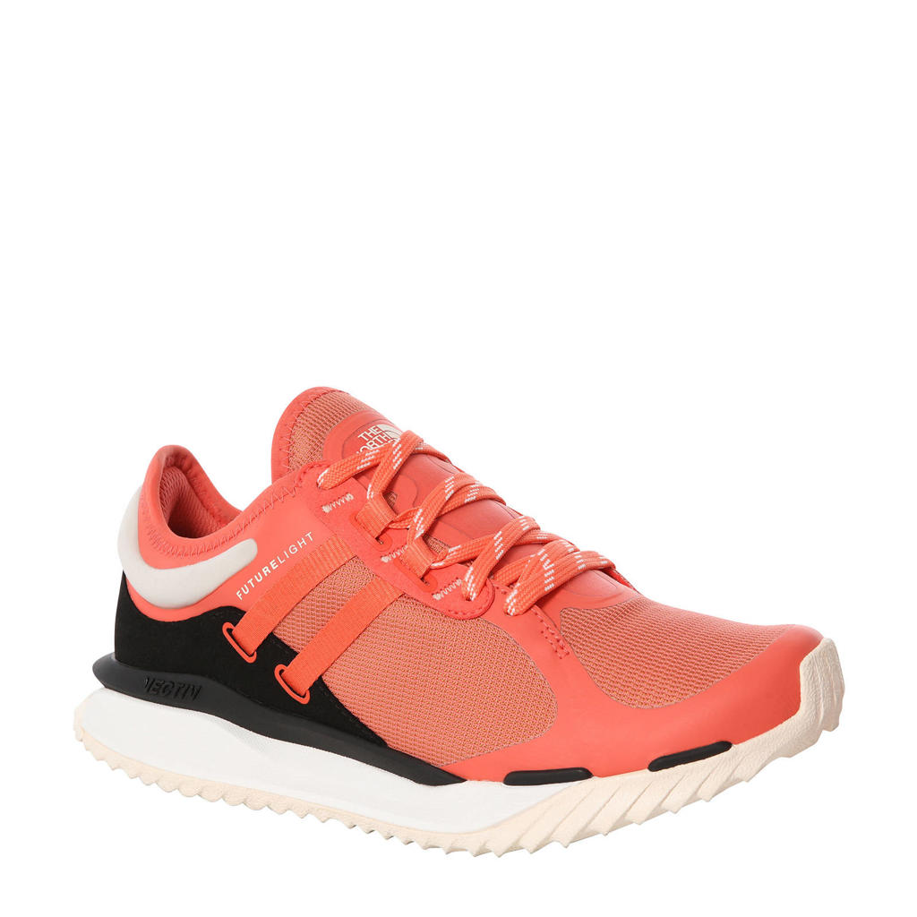Oranje, wit en zwarte dames The North Face Vectiv Escape Futurelightf wandelschoenen van mesh met veters