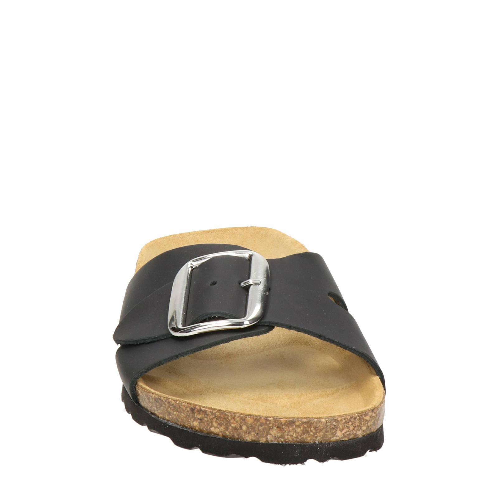 Nelson nubuck slippers zwart | wehkamp