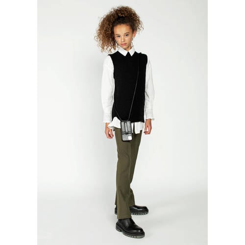AI&KO high waist flared broek Tessine groen afbeelding
