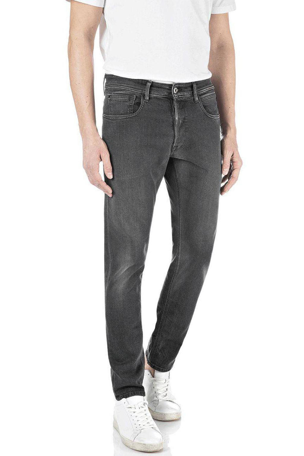 Replay Grey regular slim fit jeans dark grey