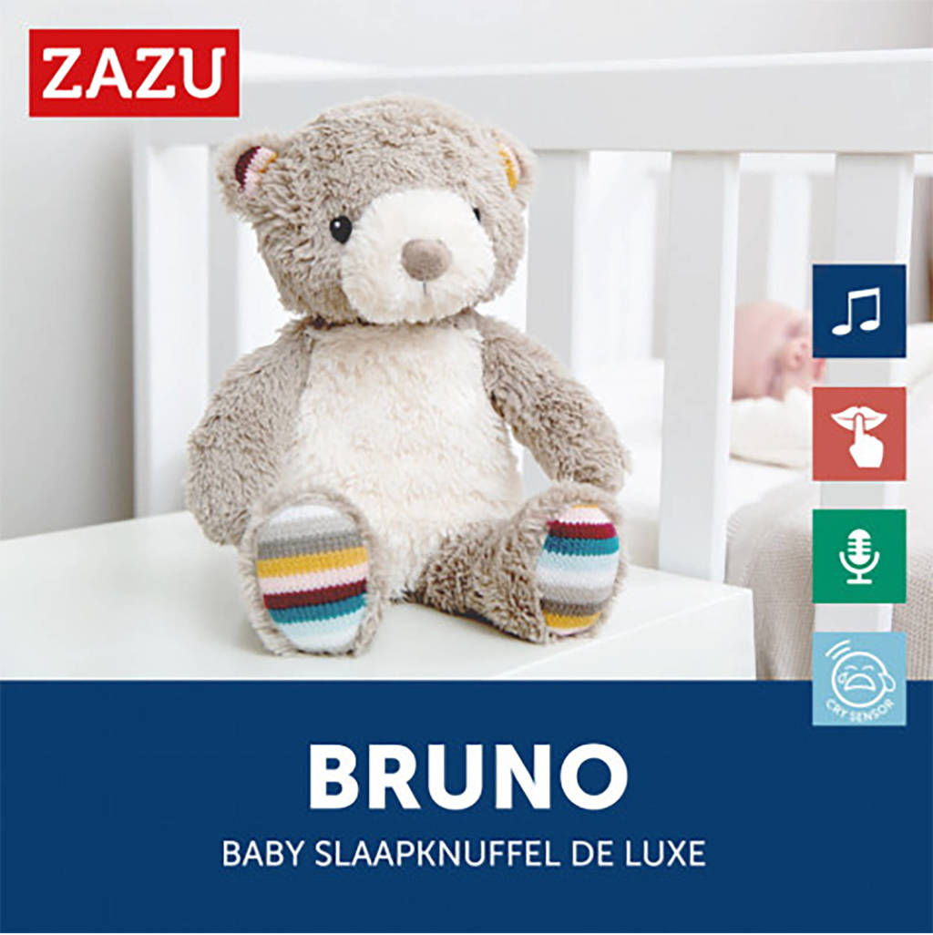 Zazu Bruno de babyslaapknuffel met opname functie wehkamp