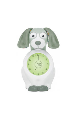 Davy de hond slaaptrainer met uurwerk groen