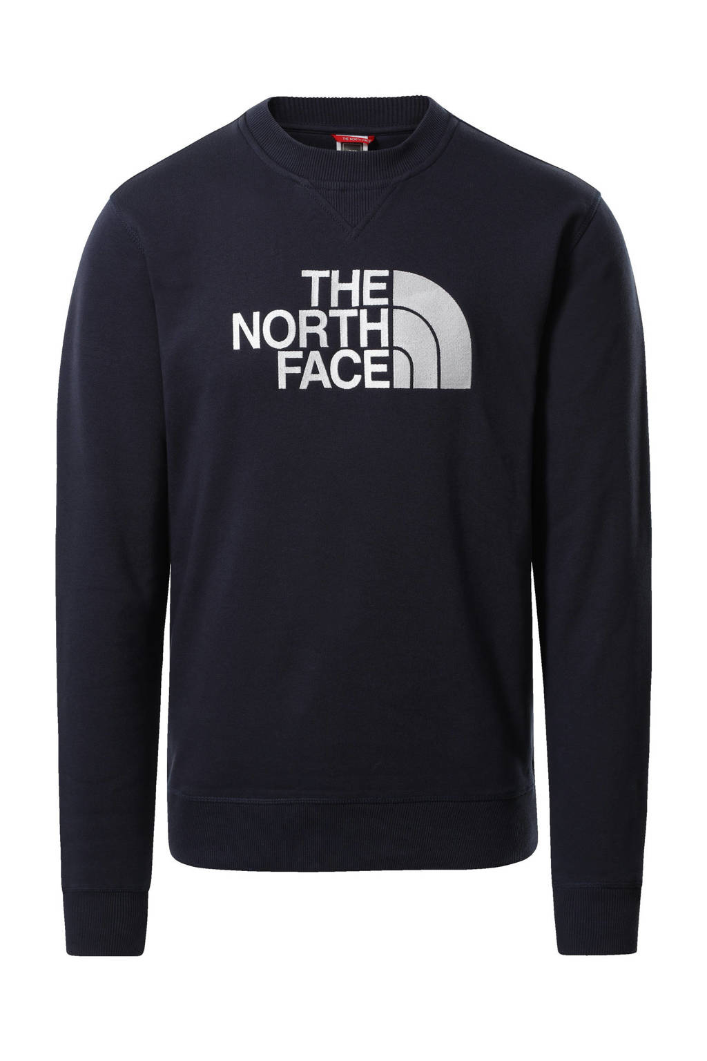 The North Face sweater Drew Peak met logo zwart/wit, Zwart/wit