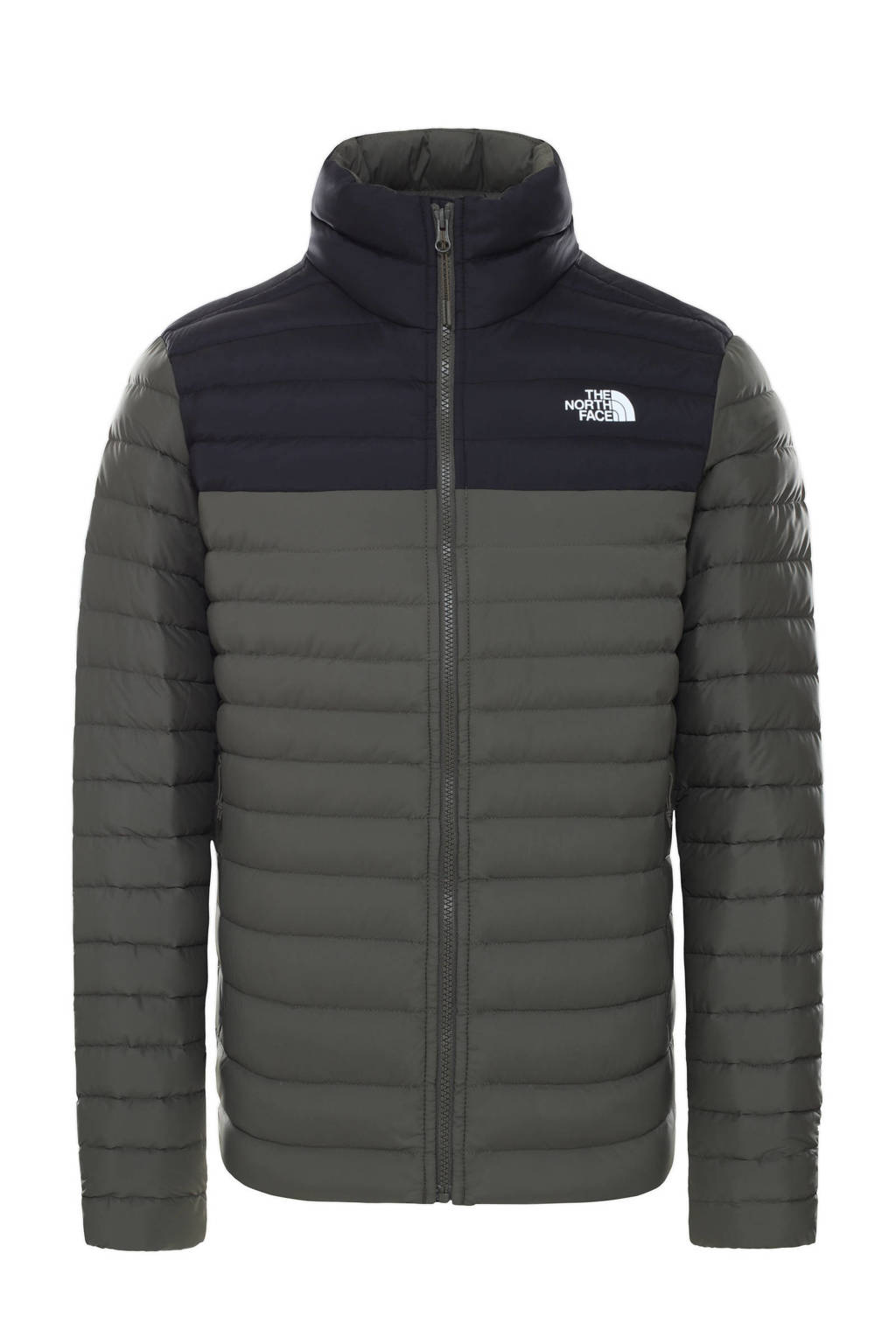 The North Face  jas Stretch Down Jacket taupe groen, Taupe groen