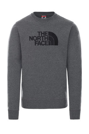 sweater Drew Peak met logo grijs/zwart