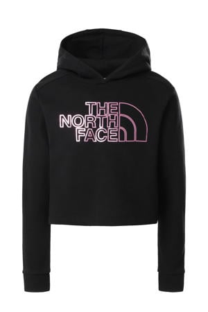 hoodie Drew Peak met logo zwart/violet
