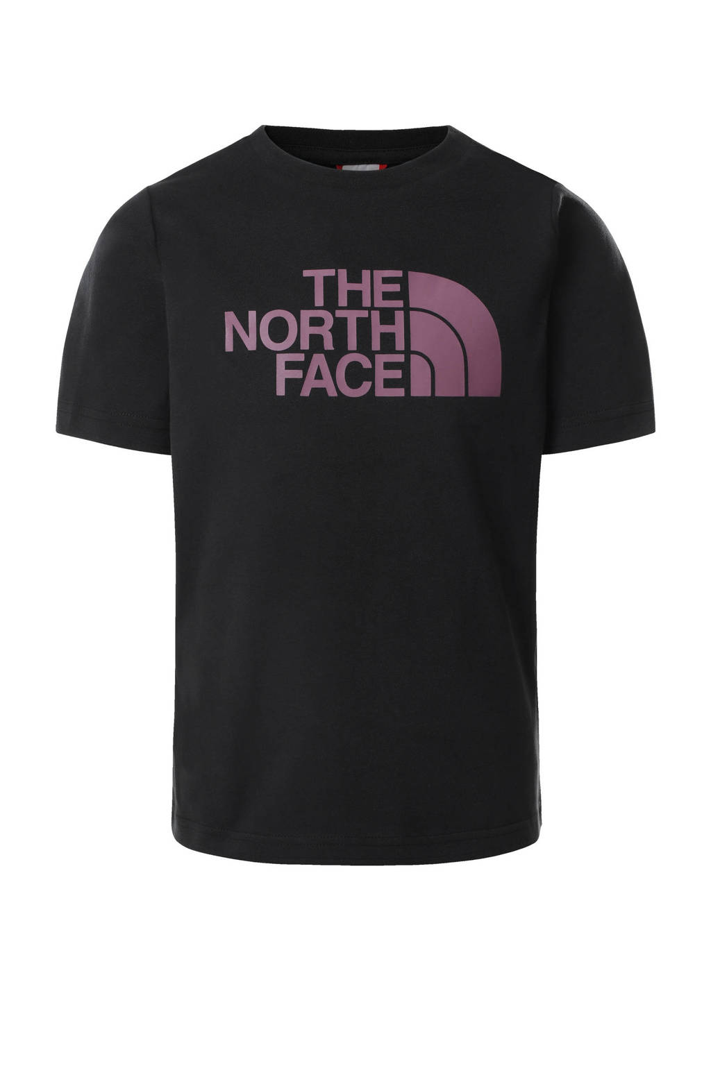 The North Face T-shirt Easy Boyfriend zwart/paars, Zwart/paars