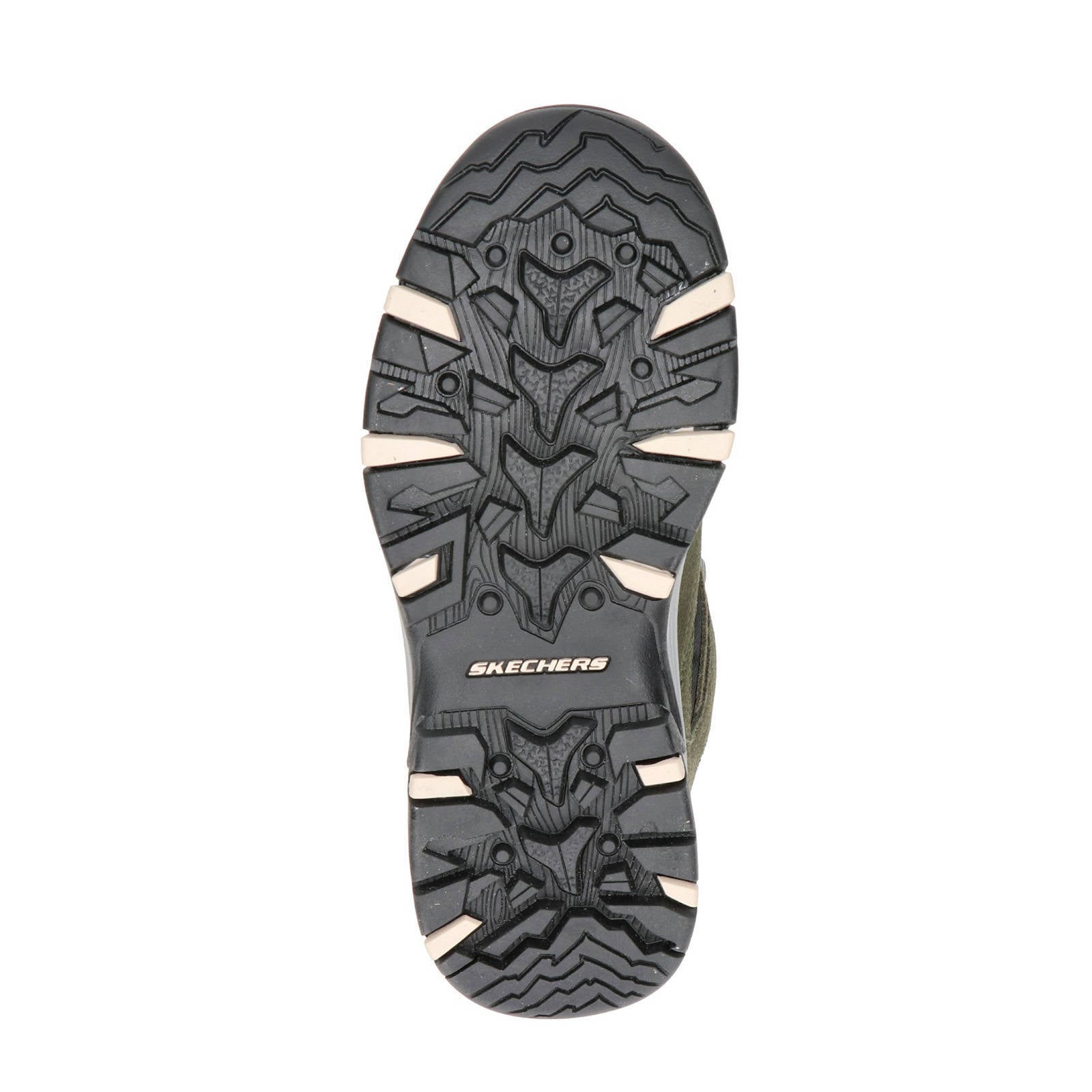 Skechers Outdoor suède wandelschoenen kaki | wehkamp