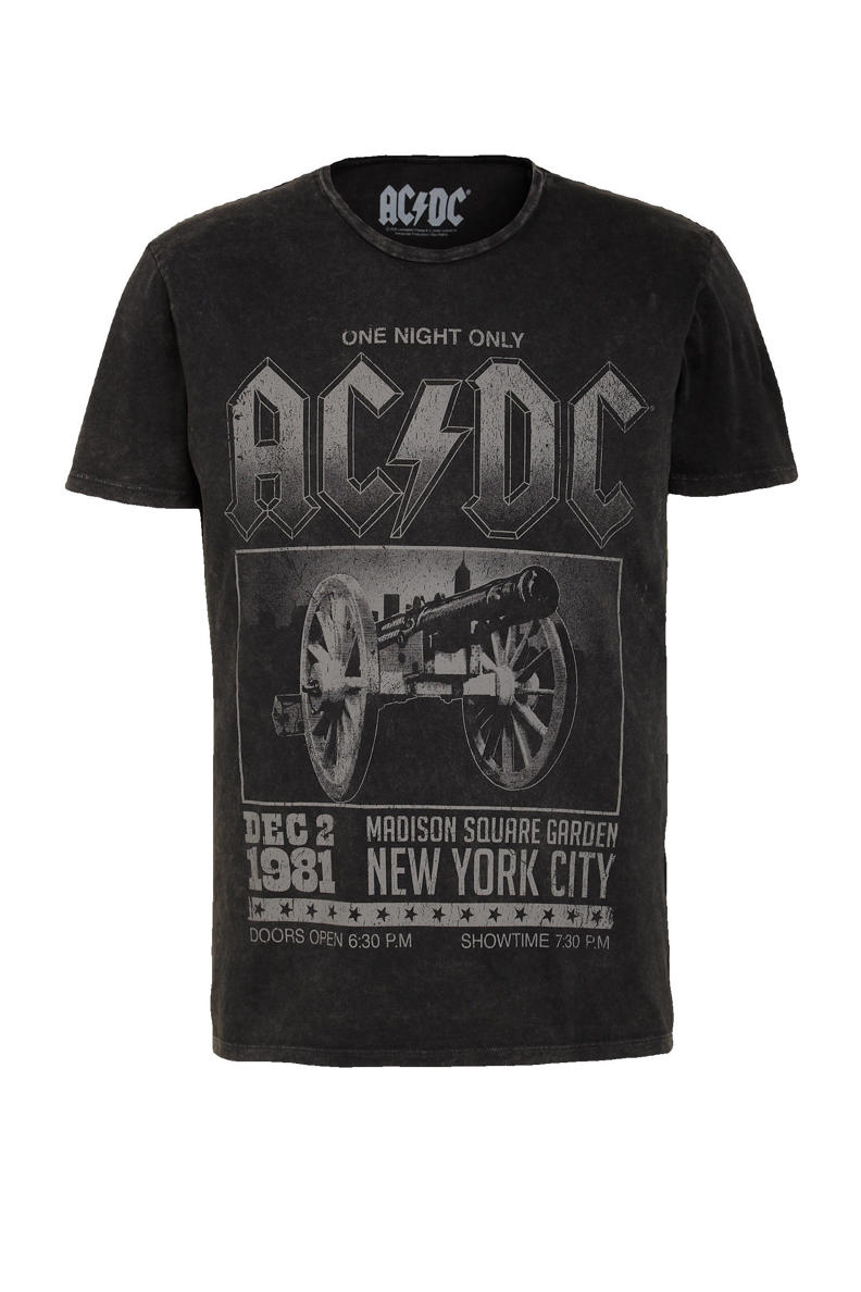 C&A Clockhouse Tshirt AC/DC met printopdruk antraciet wehkamp