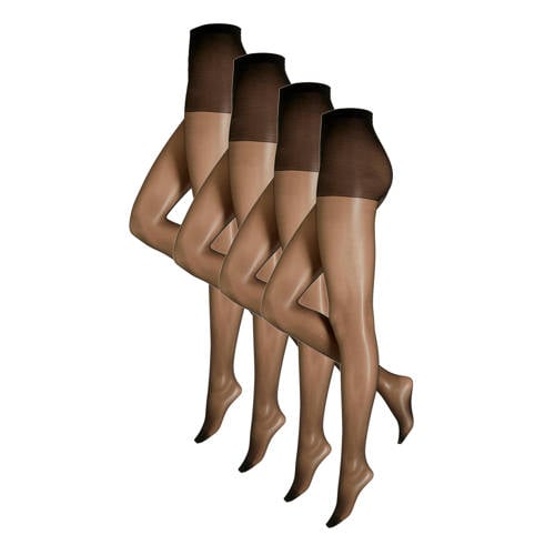 anytime microfibre panty 20 denier - set van 4 zwart afbeelding