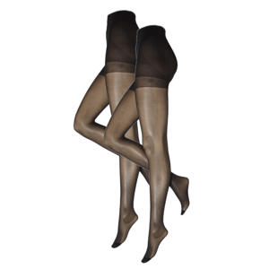 corrigerende panty 40 denier - zwart (set van 2)