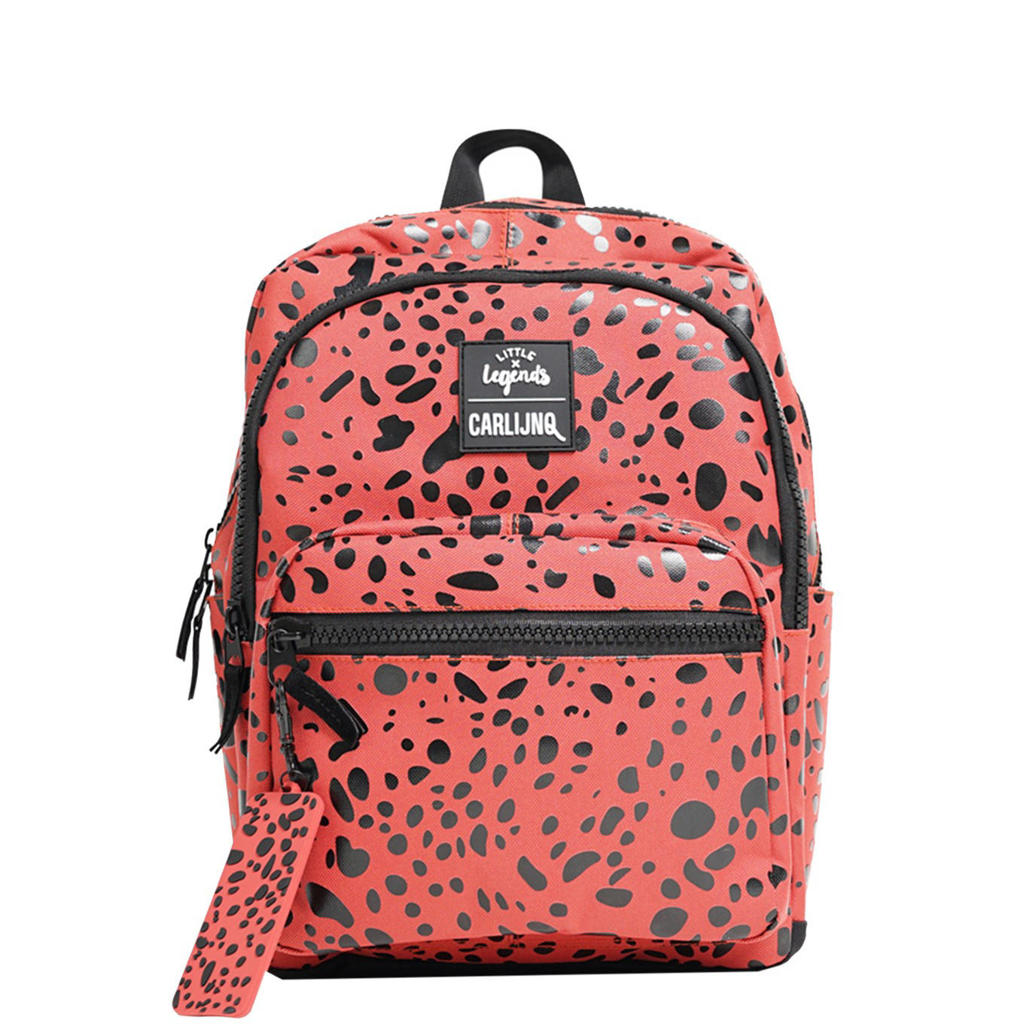 Little Legends  x CarlijnQ rugzak Spotted Animal rood