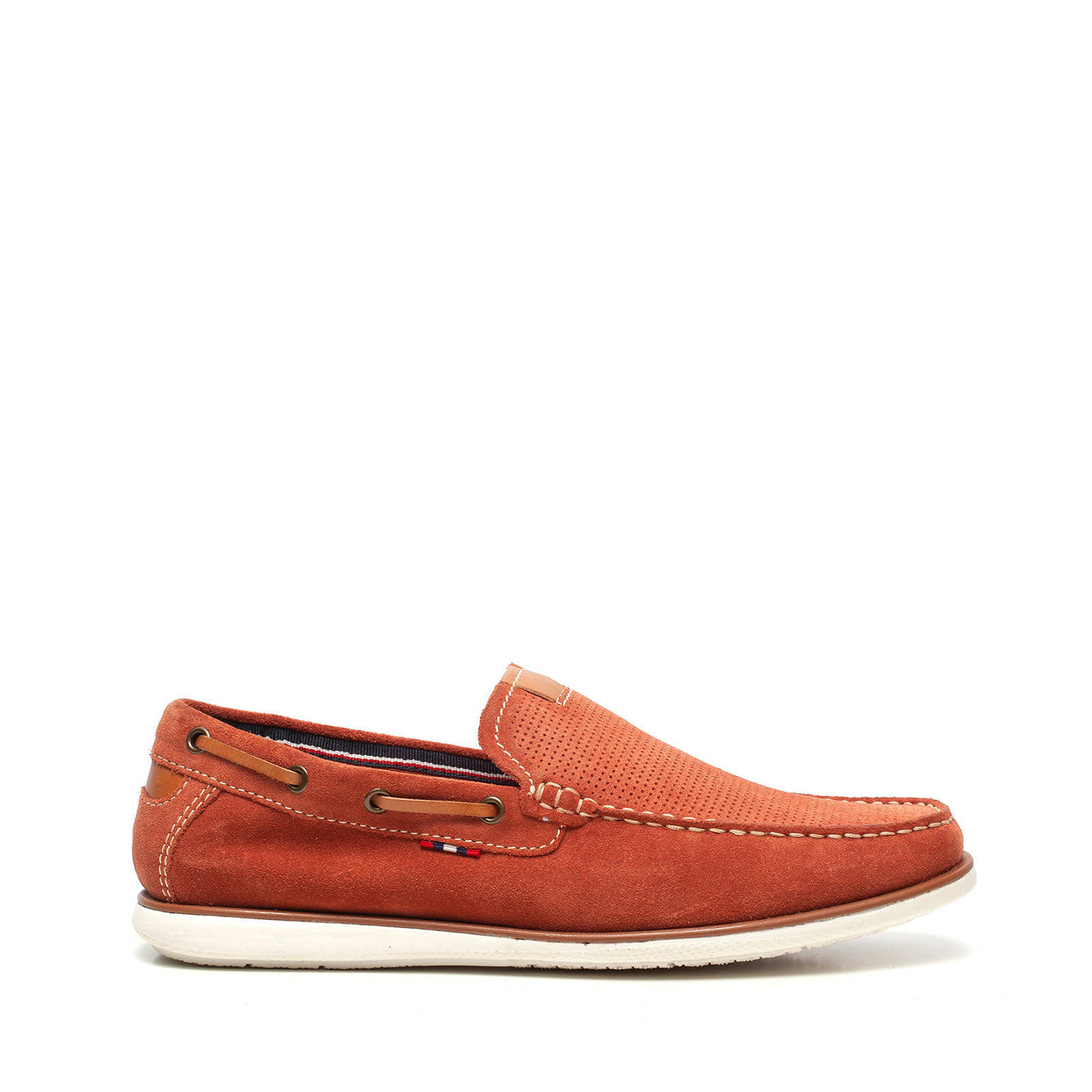 Scapino Van Beers suède mocassins brique | wehkamp