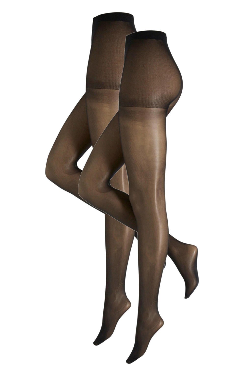Anytime panty 40 denier - zwart (set van 2)