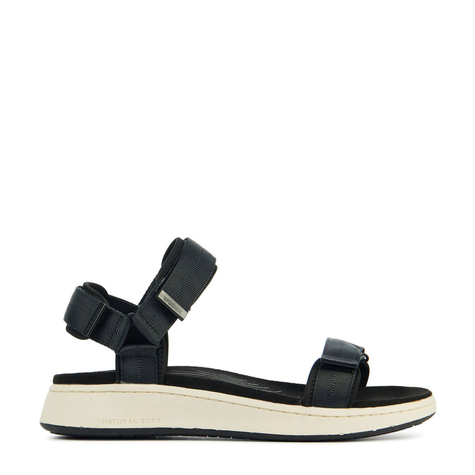 Woden Line sandalen zwart | wehkamp