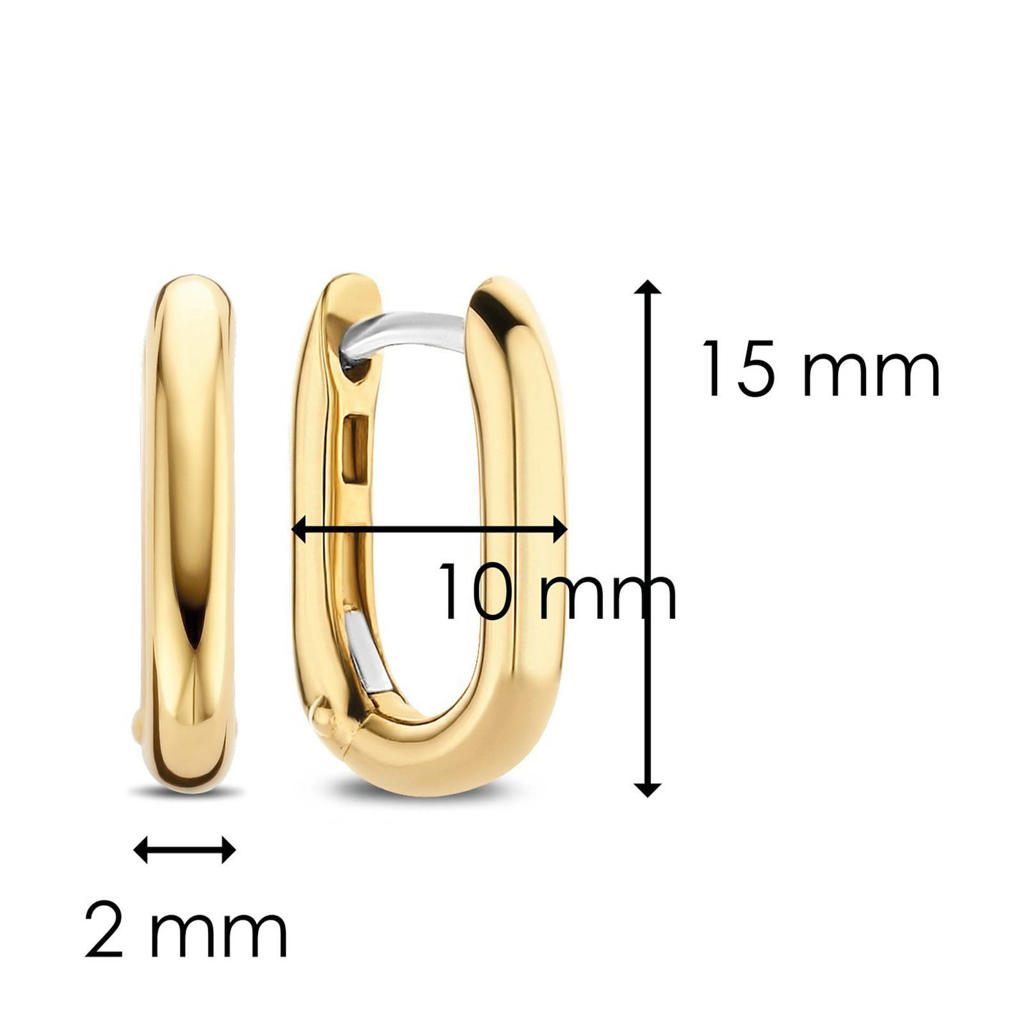 Ti Sento - Milano vergulde oorbellen 7845SY | wehkamp