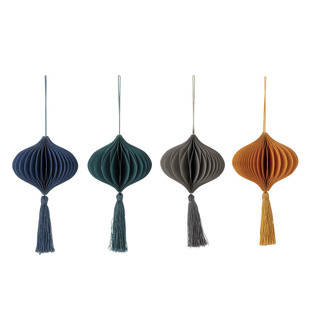 Bloomingville kersthanger Milay (set van 4), Multi
