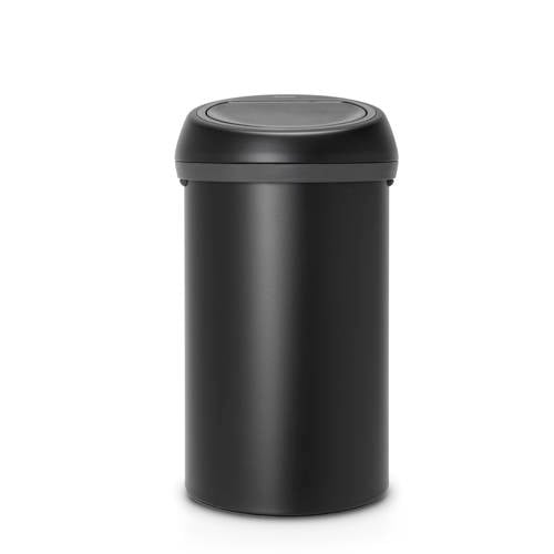 Brabantia Touch Bin Prullenbak - 60 liter - Moonlight Black - zwart