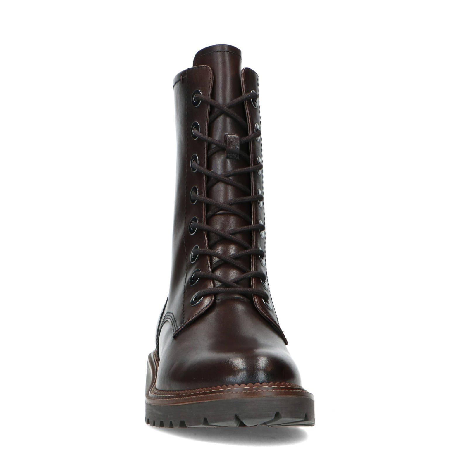 No Stress leren veterboots donkerbruin | wehkamp