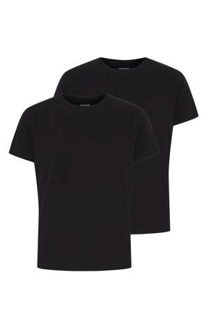 basic T-shirt (set van 2) zwart