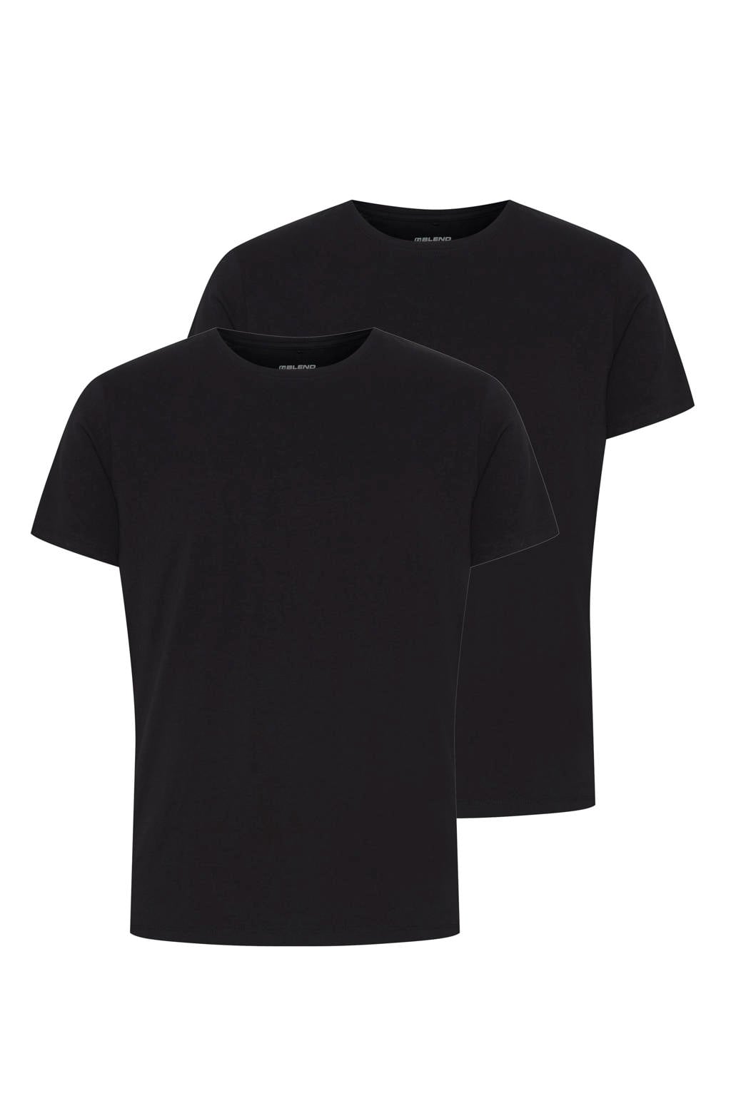 Blend basic T-shirt (set van 2) zwart