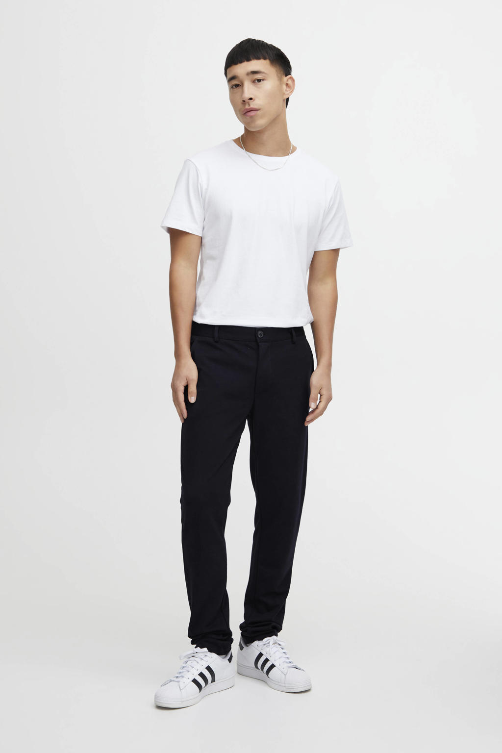 Blend slim fit chino donkerblauw