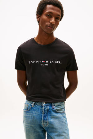 T-shirt van katoen zwart