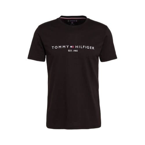 Tommy Hilfiger T-shirt van katoen zwart afbeelding